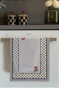Gri Sepetli Fırın Mutfak Havlusu 30x50cm