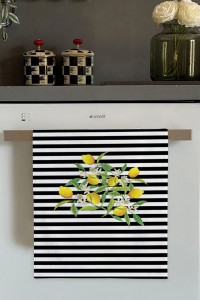 Sarı Limon Desenli Fırın Mutfak Havlusu 30x50cm Sarı Limon Desenli Fırın Mutfak Havlusu 30x50cm