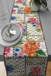 Somon Mutfak Mackenzie Premium Masa Örtüsü Runner RNR220 Somon Mutfak Mackenzie Premium Masa Örtüsü Runner RNR220