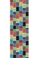 Çok Renkli Patchwork Premium Masa Örtüsü Runner RNR288