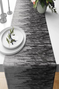 Füme Deri Görünümlü Premium Masa Örtüsü Runner RNR417 Füme Deri Görünümlü Premium Masa Örtüsü Runner RNR417