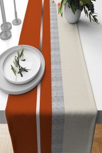 Tarçın Avangarde Desen Premium Masa Örtüsü Runner RNR572 Tarçın Avangarde Desen Premium Masa Örtüsü Runner RNR572