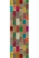 Renkli Runner Modelleri Çok Renkli Patchwork Premium Masa Örtüsü Runner RNR291