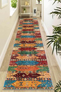 Çok Renkli Klasik Motifli Kesme Rulo Özel Ölçü Yolluk AR1086 Çok Renkli Klasik Motifli Kesme Rulo Özel Ölçü Yolluk AR1086