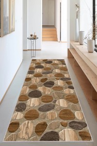 Kahverengi 3D Üç Boyutlu Kesme Rulo Özel Ölçü Yolluk AR1211 Kahverengi 3D Üç Boyutlu Kesme Rulo Özel Ölçü Yolluk AR1211