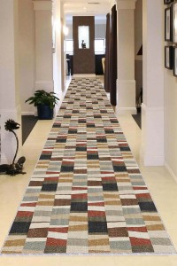 Çok Renkli Kaymaz Yıkanabilir Geometrik Kesme Yolluk AR1220 Çok Renkli Kaymaz Yıkanabilir Geometrik Kesme Yolluk AR1220