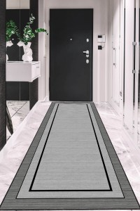 Gri Kaymaz Çerçeveli Kesme Rulo Özel Ölçülü Yolluk AR1402 Gri Kaymaz Çerçeveli Kesme Rulo Özel Ölçülü Yolluk AR1402