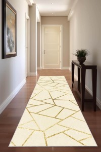 Krem Kaymaz Geometrik Kesme Rulo Özel Ölçülü Yolluk AR1490 Krem Kaymaz Geometrik Kesme Rulo Özel Ölçülü Yolluk AR1490