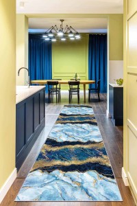 Mavi Gold Kaymaz Mermer Desen Özel Ölçü Rulo Yolluk AR264 Mavi Gold Kaymaz Mermer Desen Özel Ölçü Rulo Yolluk AR264