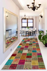 Renkli Kaymaz Patchwork Kesme Rulo Özel Ölçülü Yolluk AR320 Renkli Kaymaz Patchwork Kesme Rulo Özel Ölçülü Yolluk AR320