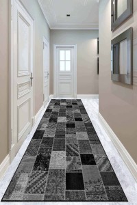 Füme Kaymaz Patchwork Kesme Rulo Özel Ölçülü Yolluk AR321 Füme Kaymaz Patchwork Kesme Rulo Özel Ölçülü Yolluk AR321