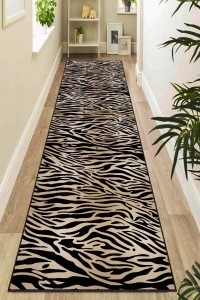 Bej Kaymaz Taban Zebra Desen Kesme Özel Ölçülü Yolluk AR560 Bej Kaymaz Taban Zebra Desen Kesme Özel Ölçülü Yolluk AR560