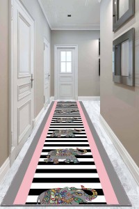 Pembe Kaymaz Taban Filli Kesme Rulo Özel Ölçülü Yolluk AR575 Pembe Kaymaz Taban Filli Kesme Rulo Özel Ölçülü Yolluk AR575