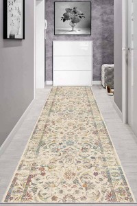 Krem Kaymaz Klasik Motifli Kesme Rulo Özel Ölçü Yolluk AR665 Krem Kaymaz Klasik Motifli Kesme Rulo Özel Ölçü Yolluk AR665