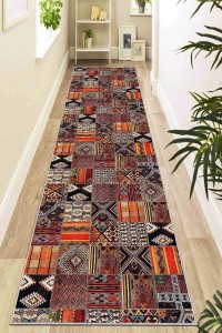 Renkli Kaymaz Patchwork Kesme Rulo Özel Ölçülü Yolluk AR981 Renkli Kaymaz Patchwork Kesme Rulo Özel Ölçülü Yolluk AR981