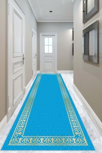 Turkuaz Klasik Desen Protokol Halısı Yolluk Özel Ölçü VH064 Turkuaz Klasik Desen Protokol Halısı Yolluk Özel Ölçü VH064