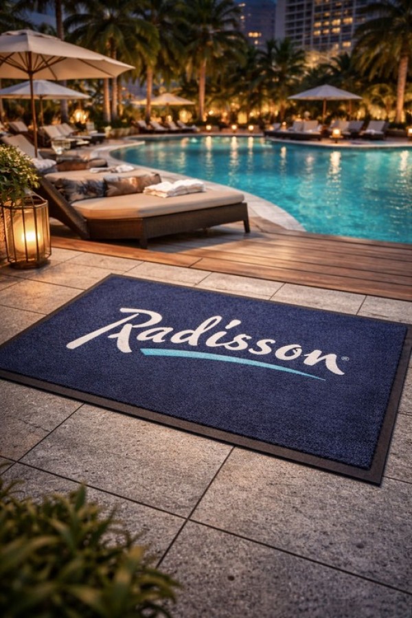 Marka Logolu Kaymaz Taban Halı Paspaslar LPS005