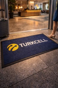 Logolu Halı Paspas Yolluk Özel Üretim Kaymaz Taban LPS006