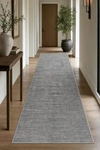Gri Modern Düz Desenli Kaymaz Tabanlı Kesme Rulo VH228
