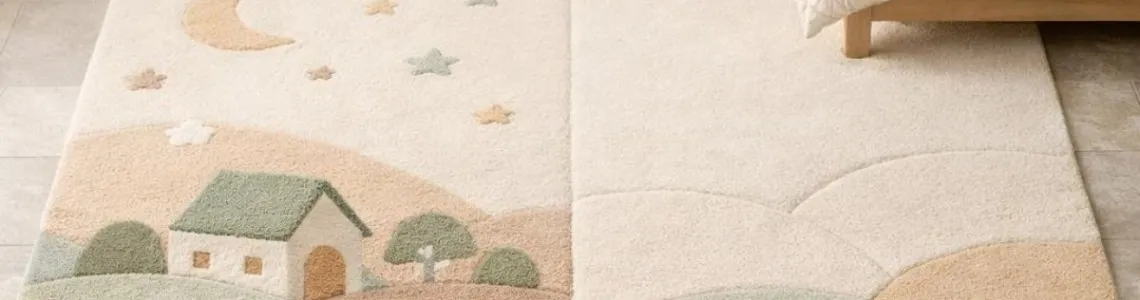 Çocuk Halılarıyla Odada Oyun Ve Uyku Alanı Ayırma Çocuk Halılarıyla Odada Oyun Ve Uyku Alanı Ayırma