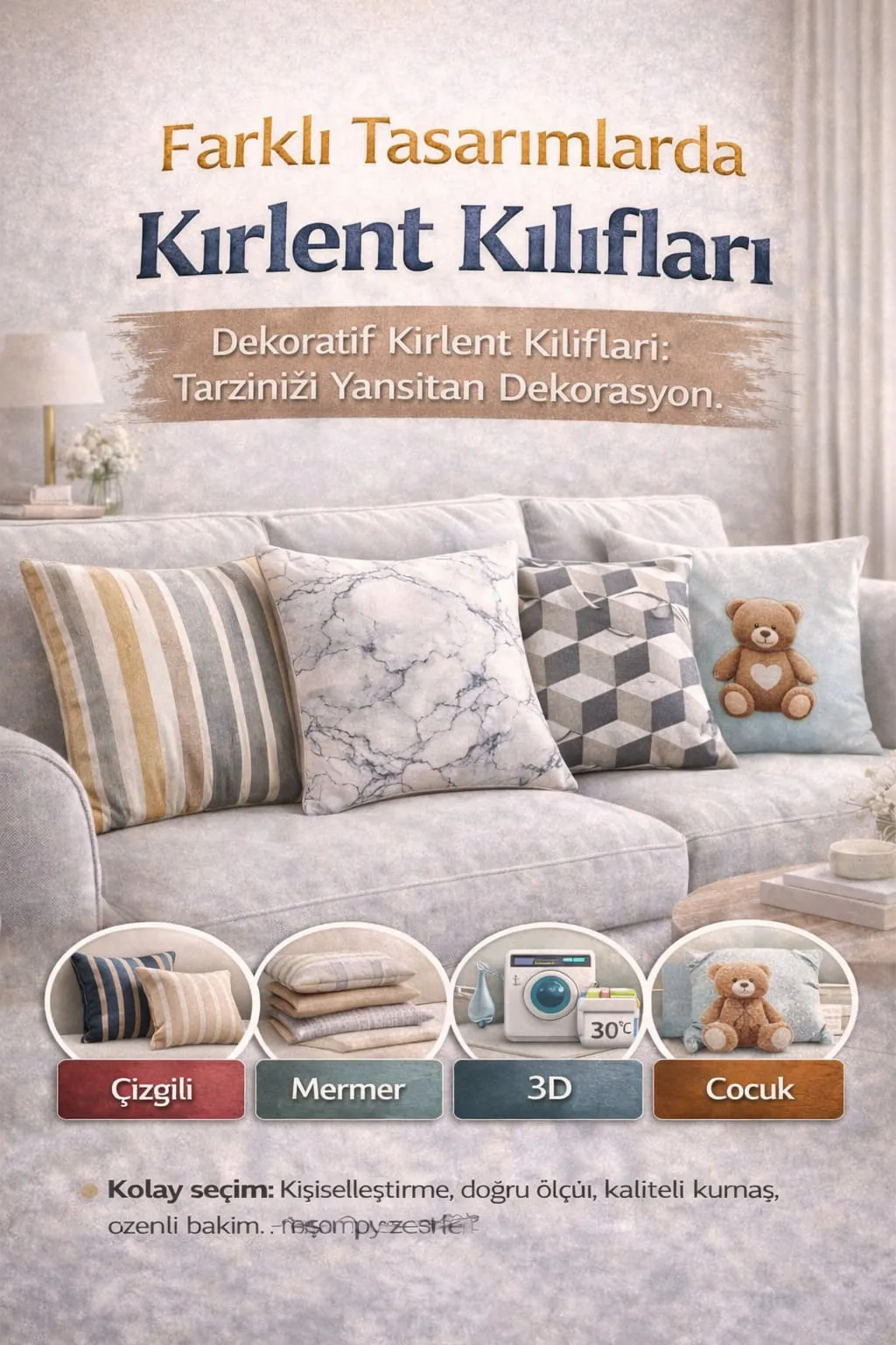 Dijital Baskılı Kırlent Kılıfı Modelleri Ve Fiyatları