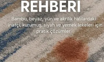 Halıdan Leke Çıkarma | Bambu, Beyaz ve Yün Halı Halıdan Leke Çıkarma | Bambu, Beyaz ve Yün Halı