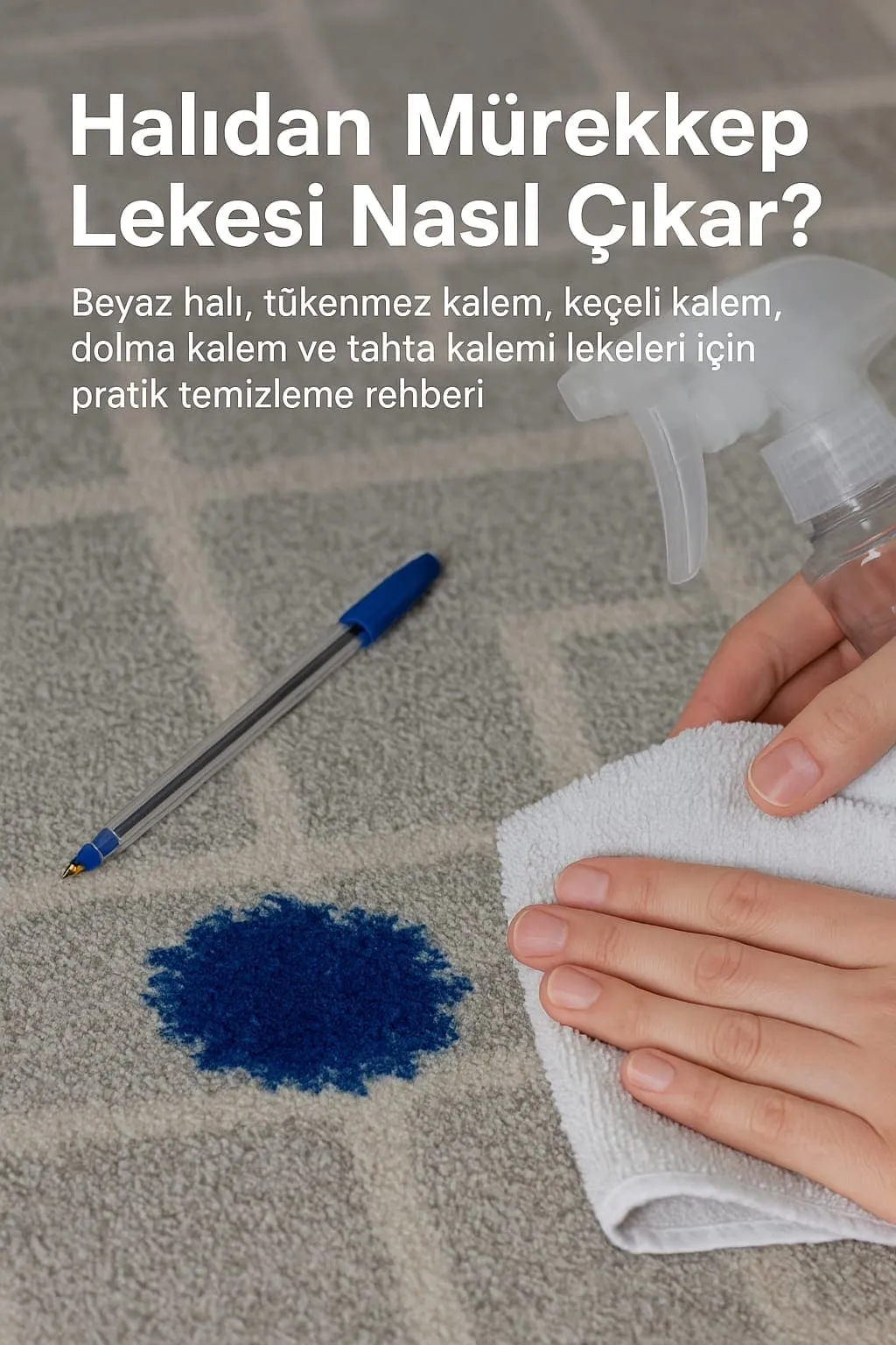 Halıdan Mürekkep Lekesi Çıkarma | Kalem Lekeleri