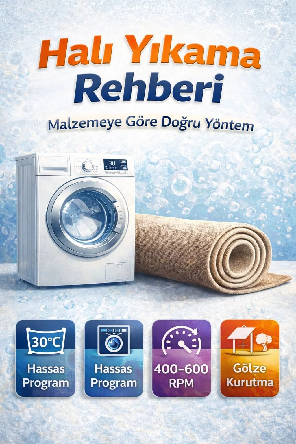 Kaymaz Tabanlı Halı Nasıl Yıkanır?