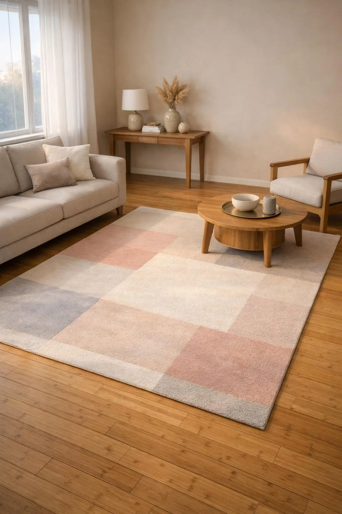 Pastel Renk Halı Modelleri İle Minimalist Dekorasyon