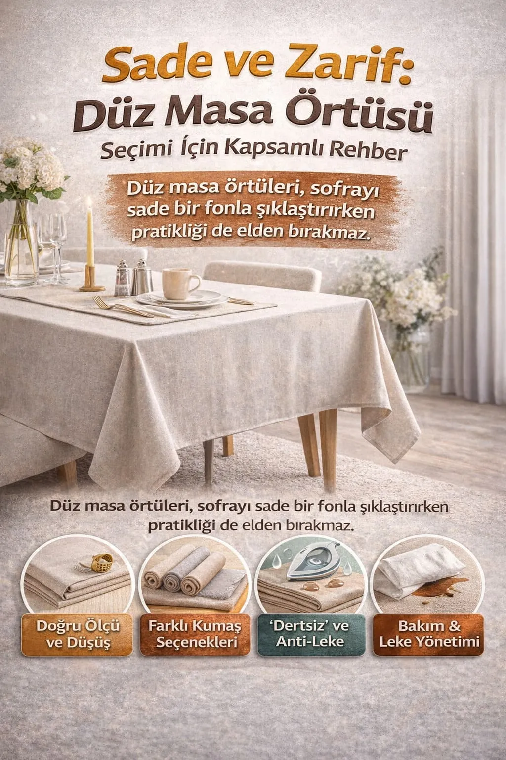 Sade Masa Örtüsü Modelleri Ve Fiyatları