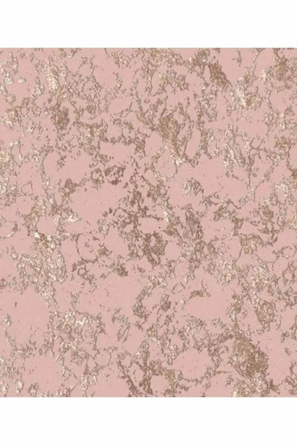 Banyo Halısı 100X200 Pembe Mermer Görünümlü Banyo Halısı Klozet Paspas Seti BS022
