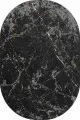 Banyo Paspası Oval Füme Mermer Görünümlü Oval Banyo Klozet Paspas Seti BS057