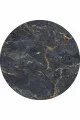 Banyo Paspasları Oval Füme Mermer Görünümlü Oval Banyo Klozet Paspas Seti BS059