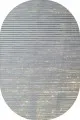 Mavi Çizgi Desen Banyo Halısı Klozet Oval Paspas Seti BS063