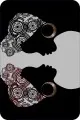 Banyo Paspası 80X150 Siyah Etnik Desenli Banyo Halısı Klozet Paspas Seti BS222