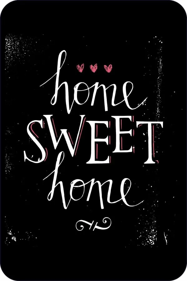 Yıkanabilir Banyo Halıları Siyah Home Sweet Home Banyo Halısı Klozet Paspas Seti BS301