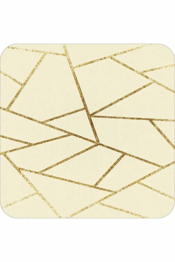Banyo İkili Paspas Krem Geometrik Desen Banyo Halısı Klozet Paspas Seti BS337