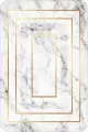 Banyo Halıları Büyük Beyaz Mermer Desen Banyo Halısı Klozet Paspas Seti BS343