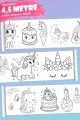 Unicorn Boyama Kağıdı Unicorn Temalı Rulo Aktivite Dev Boyama Kağıdı 4,5 Metre