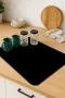 Siyah Sade Microfiber Bulaşık Kurutma Kurulama Matı MM007