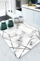 Beyaz Prizma Microfiber Bulaşık Kurutma Kurulama Matı MM011