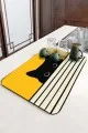 Sarı Kedi Temalı Microfiber Bulaşık Kurutma Matı MM015