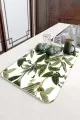 Çiçekli Yeşil Bulaşık Süzme Matı Yeşil Çiçekli Microfiber Bulaşık Kurutma Kurulama Matı MM017