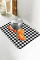 Bal Kabağı Temalı Turuncu Bulaşık Kurulama Matı Turuncu Bal Kabağı Microfiber Bulaşık Kurutma Matı MM021