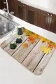Turuncu 3D Çınar Bulaşıklık Kurutma Matı 3D Çınar Turuncu Microfiber Bulaşık Kurutma Matı MM028