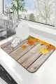 Turuncu 3D Çınar Bulaşıklık Kurutma Matı 3D Çınar Turuncu Microfiber Bulaşık Kurutma Matı MM028