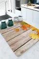 Turuncu 3D Çınar Bulaşıklık Kurutma Matı 3D Çınar Turuncu Microfiber Bulaşık Kurutma Matı MM028