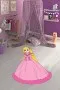 Pembe Kaymaz Taban Prensesli Lazer Kesim Çocuk Halısı KD091