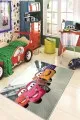 Çoçuk Halı Modelleri Turuncu Kaymaz Tabanlı Yıkanabilir Arabalı Çocuk Halısı KD48