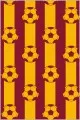 Galatasaray Halı Modelleri Sarı Kırmızı Kaymaz Taban Galatasaray Desenli Halı VH046